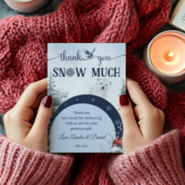 Vinterbjörn Uggla Snö - mycket Tack babyskor