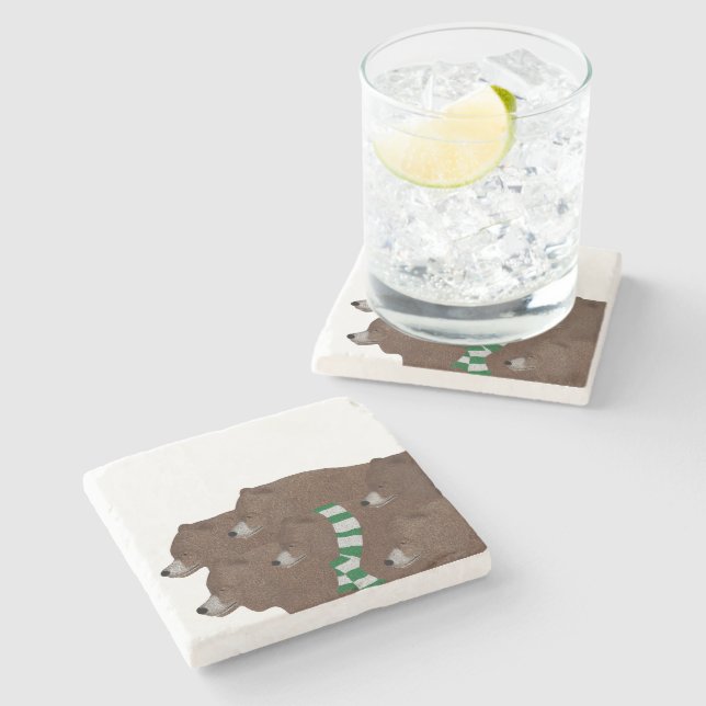 Vinterbjörnar Stencoaster Stenunderlägg (Sidan)