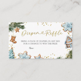 Vinterblå babyskor för nybörjare tilläggskort