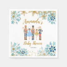 Vinterblå nuflake Nutcracker Pappra blöjor