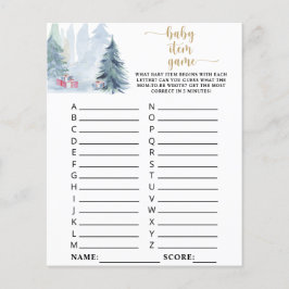 Vinterblå skog \ Baby-artikelspel