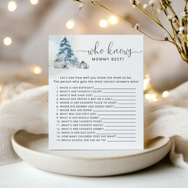 Vinterblå skog Vem vet vem som bäst spelar mamma (Skapare uppladdad)