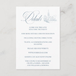 Vinterblå tillbehörskortdetaljer tilläggskort