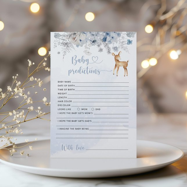 Vinterblåa hjort-förutsägelser för baby (Skapare uppladdad)