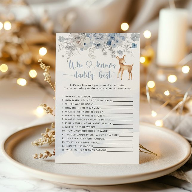 Vinterblåblå hjorten Vem vet vad pappa spelar (Skapare uppladdad)