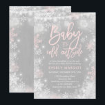 Vinterblåsbildscharen Inbjudan till Rustic Winter<br><div class="desc">Inbjudan till Vinter Baby Shower. Alla utformningar är © PIXEL PERFECTION PARTY LTD</div>