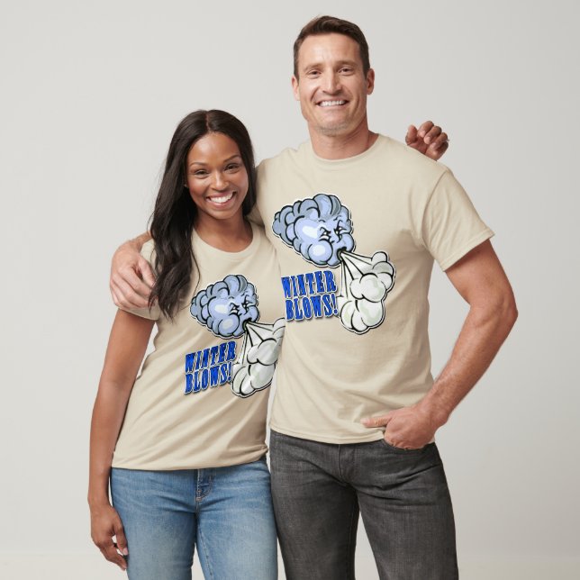 Vinterblåsor! Med nordlig Vind T-shirt (Unisex)