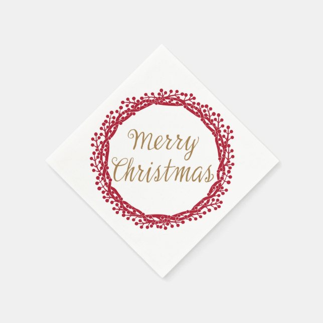 Vinterblast för kranskärlskockor pappersservett (Hörn)