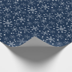 Vinterblått blått blått snöre presentpapper