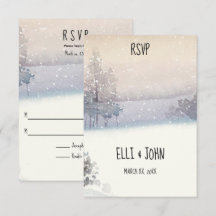 Vinterblått och vitt Bröllop