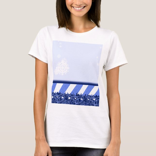 Vinterblått T Shirt (Framsida)