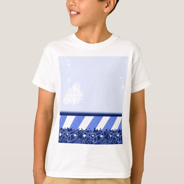 Vinterblått Tee Shirt (Framsida)