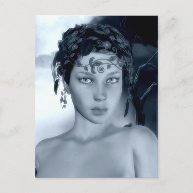 Vinterblått vykort (Framsida)