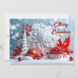 Vinterblomkomposition Inbjudningar