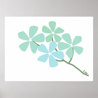 Vinterblomma Gren Poster