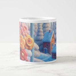 Vinterblommande Fönster Jumbo Mugg