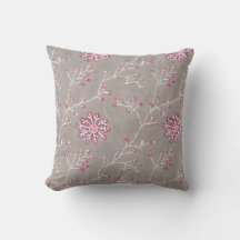 Vinterblommande Rosa Knoppar Kudde
