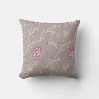 Vinterblommande Rosa Knoppar Kudde