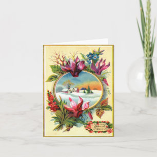 Vinterblommigt Kort