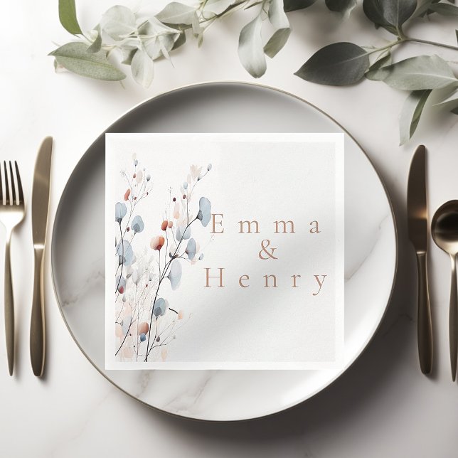 Vinterblommigt Pappersservett (Skapare uppladdad)