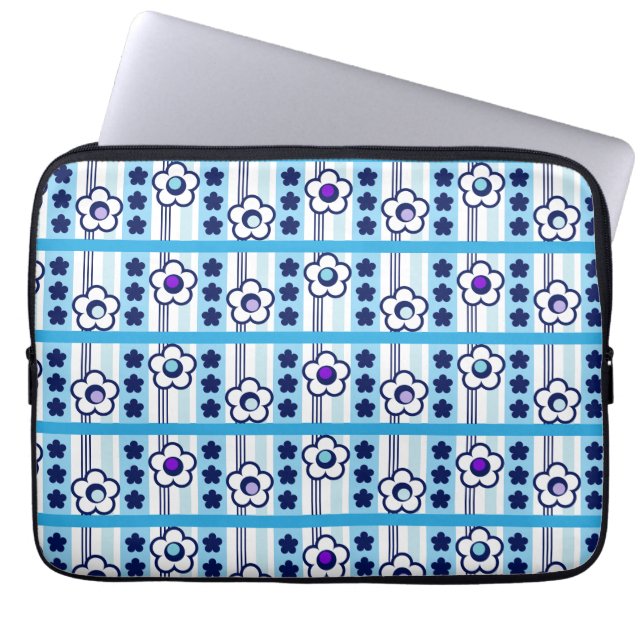 Vinterblommor Laptop Fodral (Framsidan)