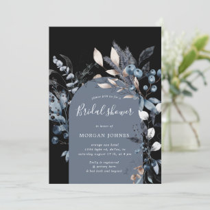 Vinterblomsterbåge Bröllopsfest Invitation Inbjudningar