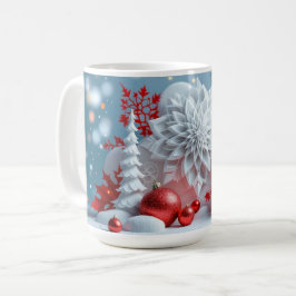 Vinterblomsterkomposition Kaffemugg