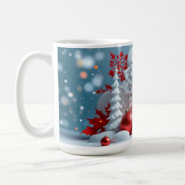 Vinterblomsterkomposition Kaffemugg