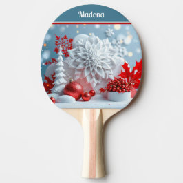 Vinterblomsterkomposition Pingisracket