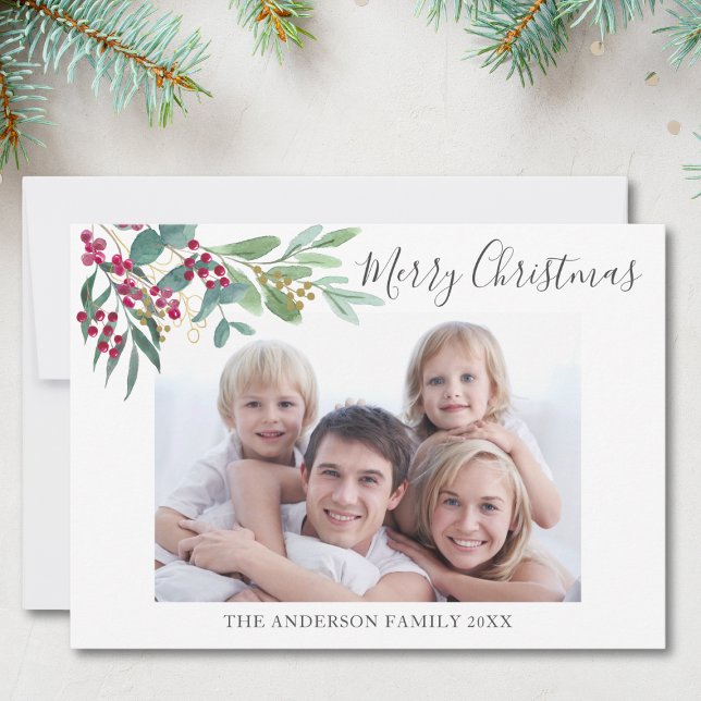 Vinterbotanicals Photo jul Julkort (Skapare uppladdad)