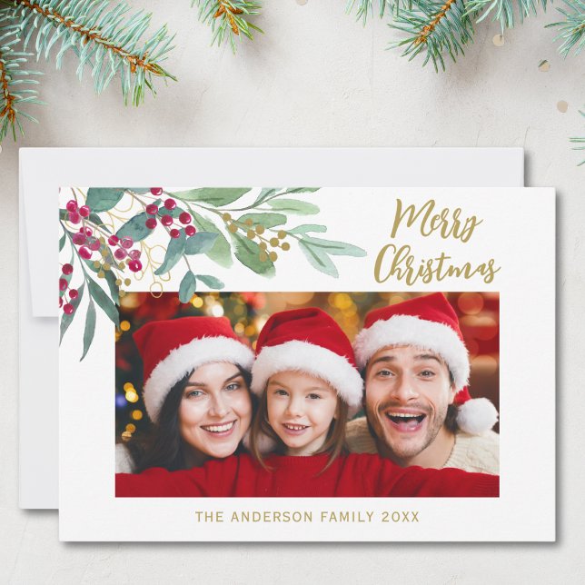 Vinterbotanicals Photo jul Julkort (Skapare uppladdad)