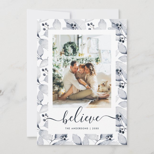 Vinterbotaniker Foto Tro julkort (Framsida)