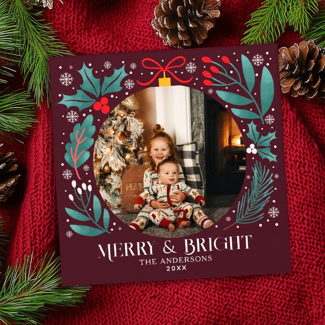 Vinterbotaniska prydnadsjulfoto (Skapare uppladdad)