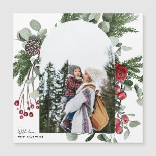 Vinterbotaniskt fotopatbåge - julmagnet