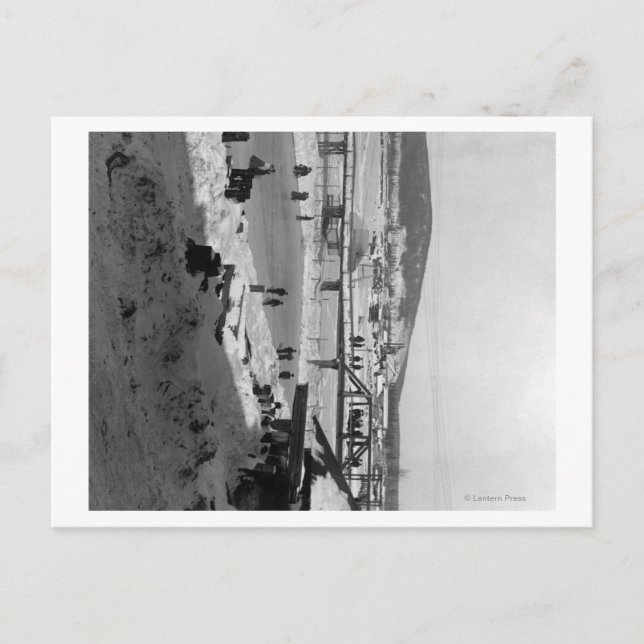 Vinterbro över floden vid Fairbanks Vykort (Framsida)