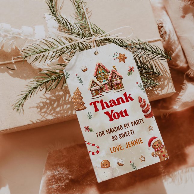 Vinterbröd - jul 1:a födelsedag presentetikett (Skapare uppladdad)