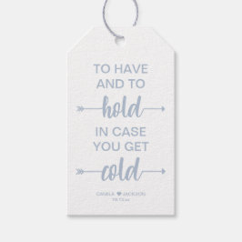 Vinterbröllop, filtförmån presentetikett