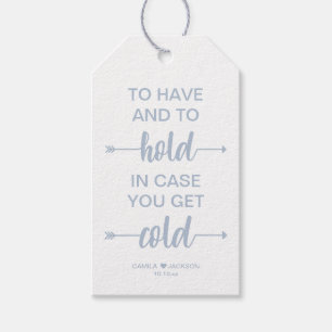 Vinterbröllop, filtförmån presentetikett