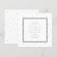 Vinterbröllop Glam Silver & Vita Prickar Party