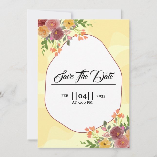 Vinterbröllop - inbjudan till bergslandskapspartie (Baksida)