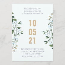 Vinterbröllop mellan blått och Guld