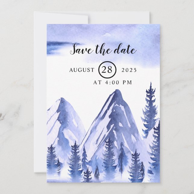 Vinterbröllop Snowflake-julkort Inbjudningar (Baksida)