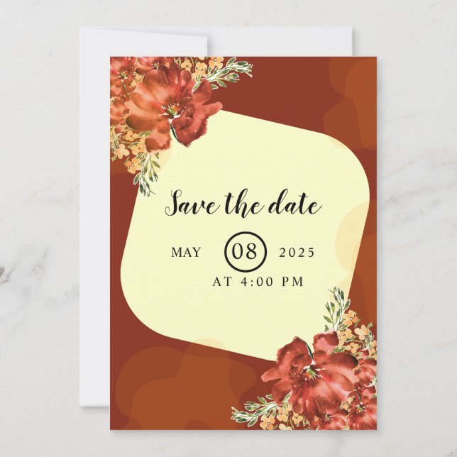 Vinterbröllop Snowflake-julkort Party Inbjudningar (Baksida)