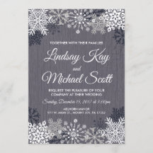 Vinterbröllopinbjudningar