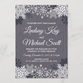 Vinterbröllopinbjudningar Inbjudningar