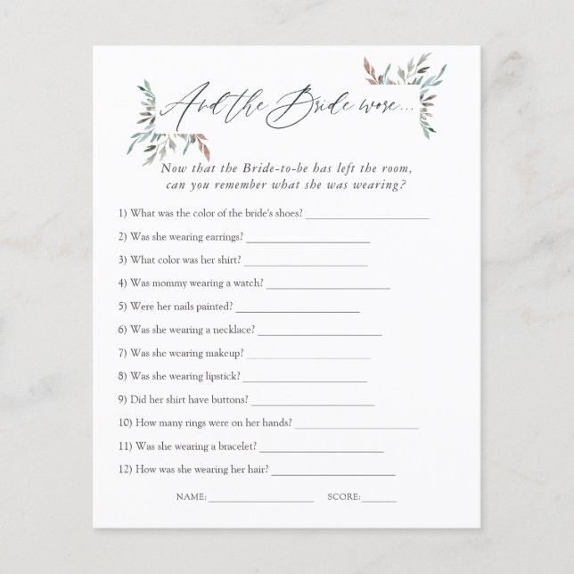 Vinterbröllopslek för grönska (Framsida)