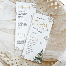 Vinterbröllopsprogrammet, Bröllopsprogram