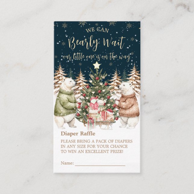 Vinterburk för babykläder med snögla Polar Tilläggskort (Framsida)