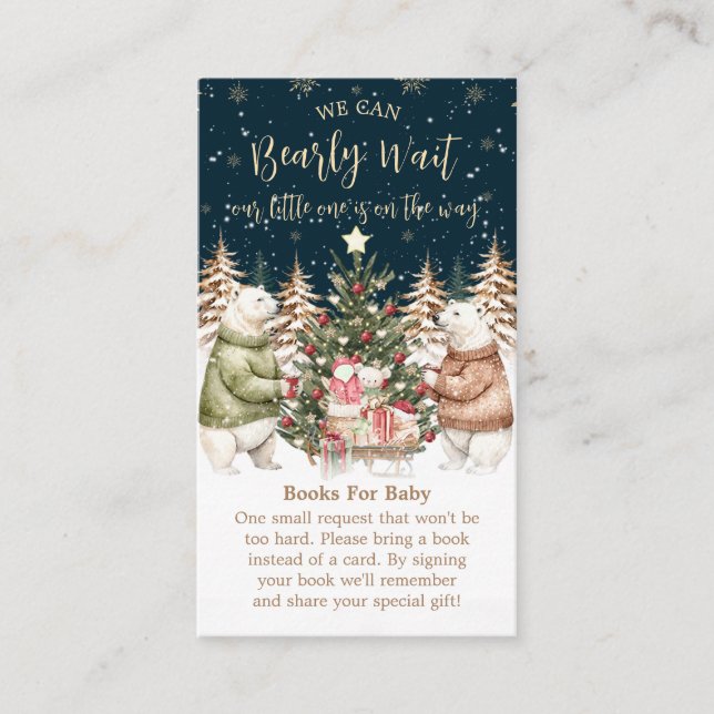 Vinterburk för babykläder med snögla Polar Tilläggskort (Framsida)