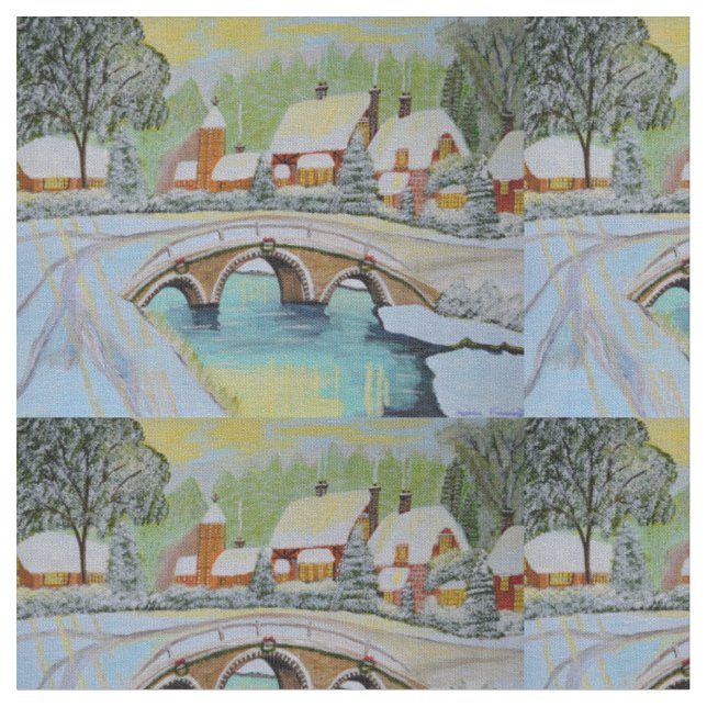 Vinterbyn tyg (Närbild)